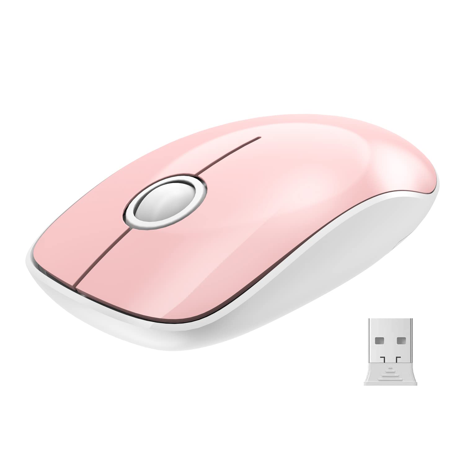 A mouse with fresh batteries and positioned at an optimal distance from the computer.