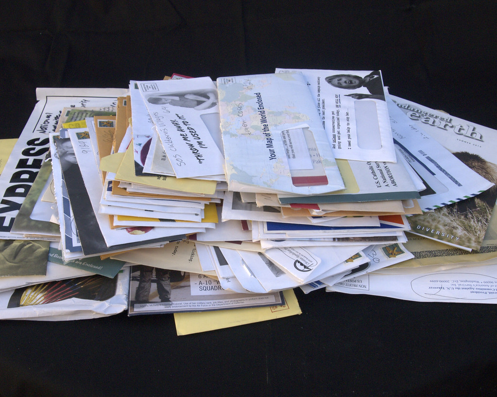 A pile of junk mail.
