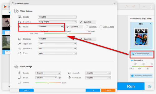 Adjust any desired settings, such as resolution or bitrate.
Start the conversion process.