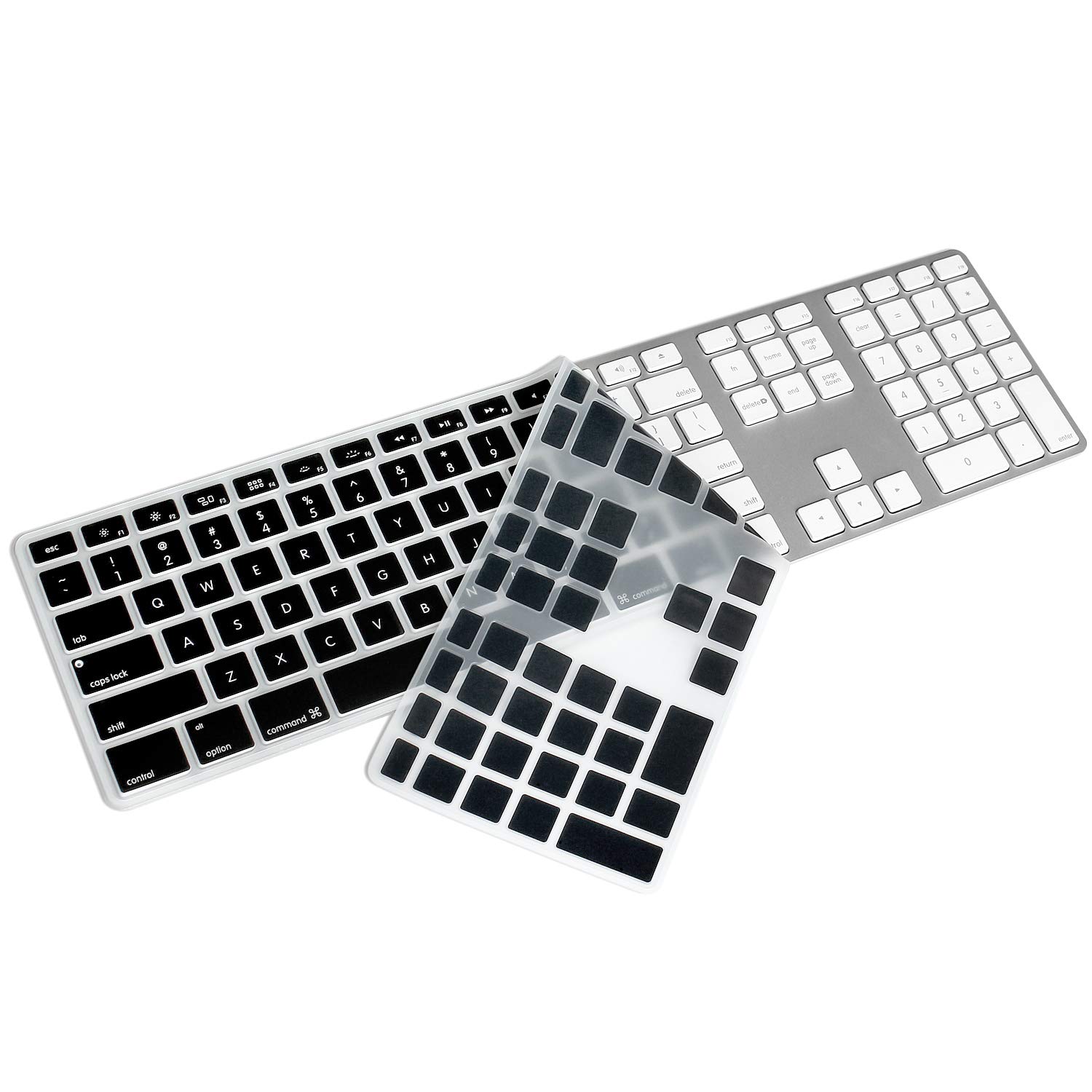 Apple keyboard with non-functioning letters.