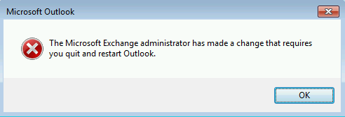 Click on OK to save the changes.
Restart Outlook and check if the error persists.