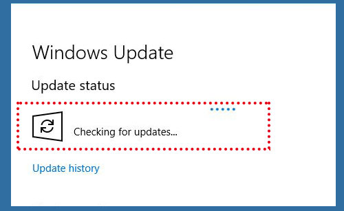 Click on Windows Update in the left sidebar.
Click on Check for updates to search for available updates.