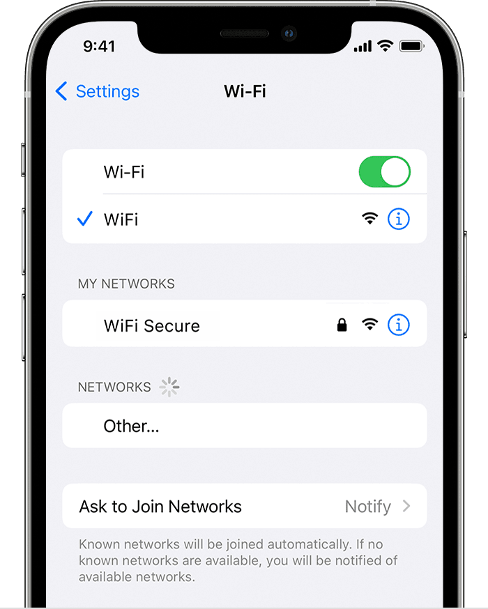 Connect your iPhone to a stable Wi-Fi network.
Go to the Settings app on your iPhone.