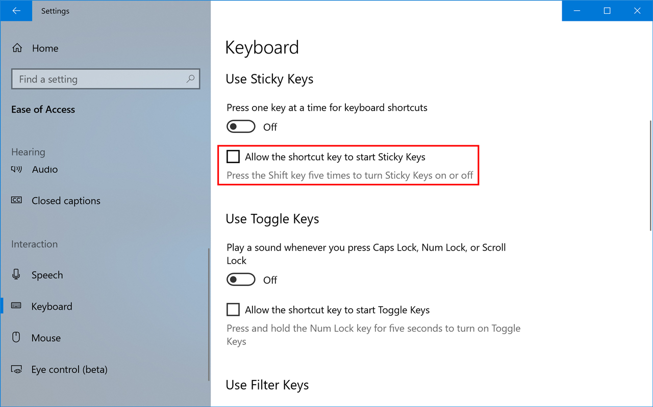 Disable Sticky Keys: Sticky Keys is a feature in Windows that can cause keyboard issues. Turn it off by pressing the Shift key five times in a row.
Try a different keyboard: If all else fails, try using a different keyboard to see if the issue is with the original keyboard or the computer.