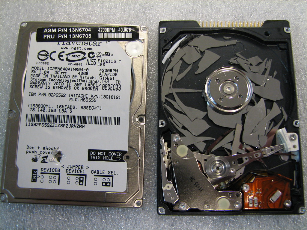 Hard drive with CRC error
