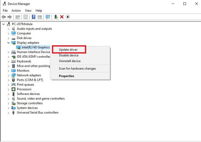 Open Device Manager
Right-click on the device with driver issues and select Update Driver Software