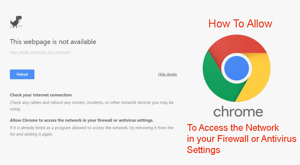 Open your antivirus software or firewall settings.
Temporarily disable the firewall or add an exception for Chrome.