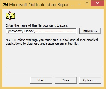 Outlook repair tool
