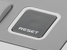 Restart button on a PC