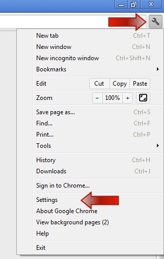 Select "Help" from the drop-down menu.
Click on "About Google Chrome".