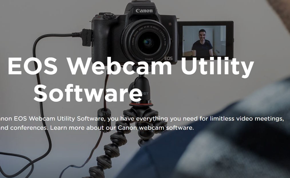 Uninstall EOS Webcam Utility from your computer
Download the latest version of EOS Webcam Utility from Canon's official website