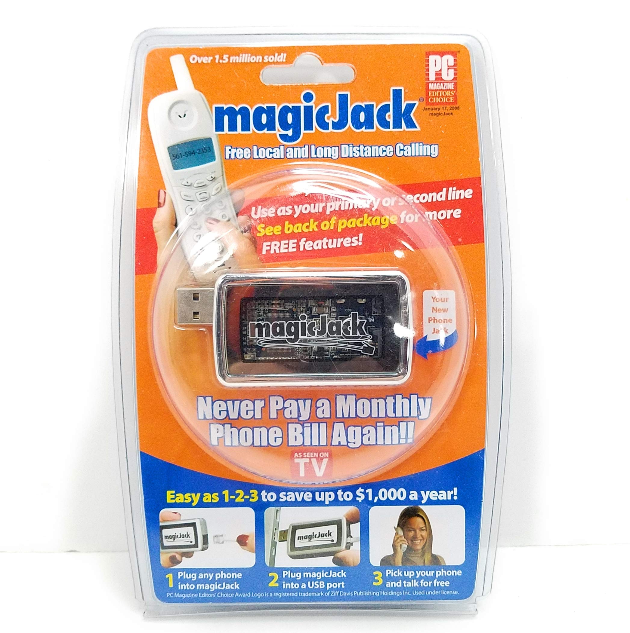 Unplug the MagicJack device from the power source
Wait for at least 10 seconds