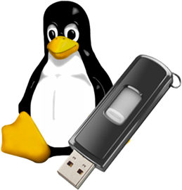 USB flash drive with a bootable icon