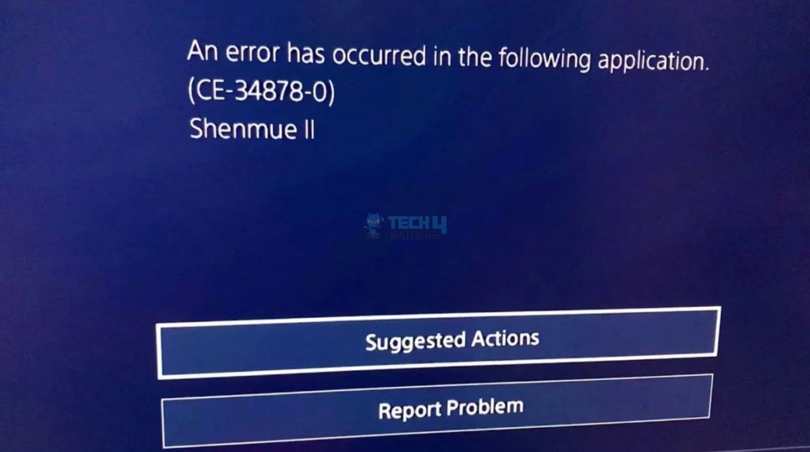 Wait for the process to complete (this may take some time).
Restart the PS4 and check if the error persists.